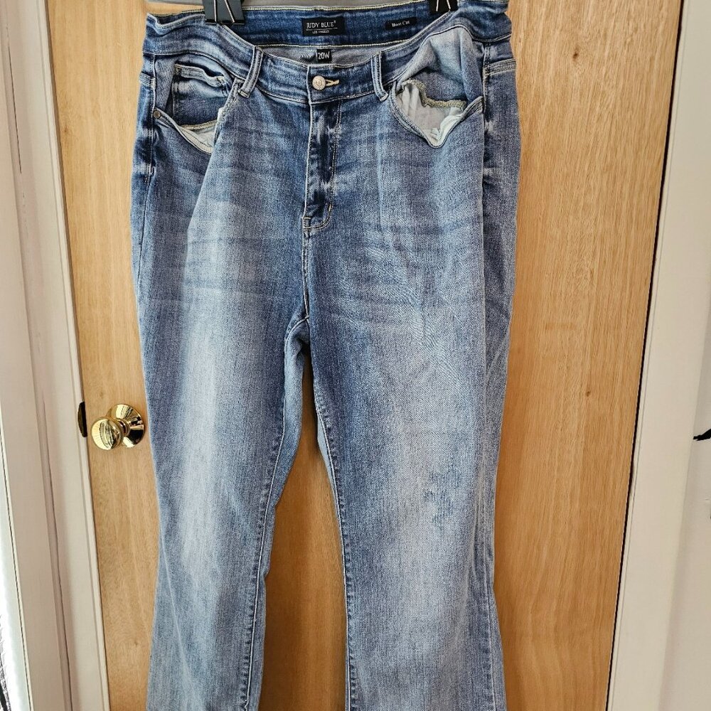 Judy Blue Bootcut Jeans – Size 20W – Light Wash Stretch Denim